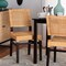 Baxton Studio Lesia Modern Bohemian Natural Brown Rattan and Espresso Brown Mahogany Wood Dining Chair 224-13130-ZORO - alternate 1